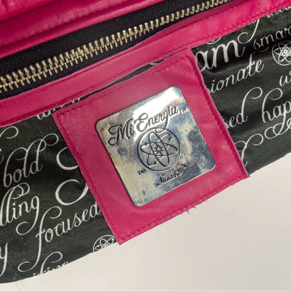 Pink Fuchsia Italian Leather Handbag